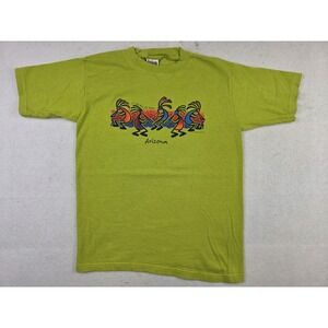 Vintage 2001 Stephen Joseph Arizona Kokopelli Fertility Deity Shirt Size 14-16